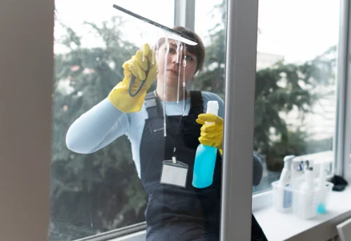 Nettoyage de vitres intérieures et extérieures à Souillé